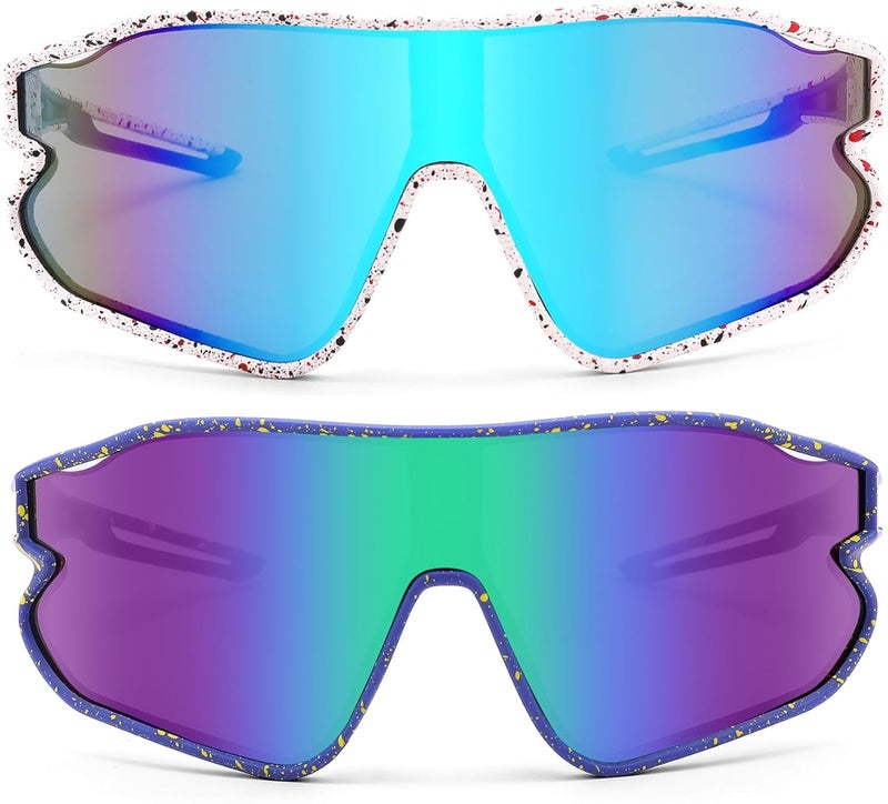 GLARDEFE Kids Baseball Sunglasses - Youth Baseball Sunglasses for Boys Girls - Sports Softball Shades Age 6-14 - Image 3